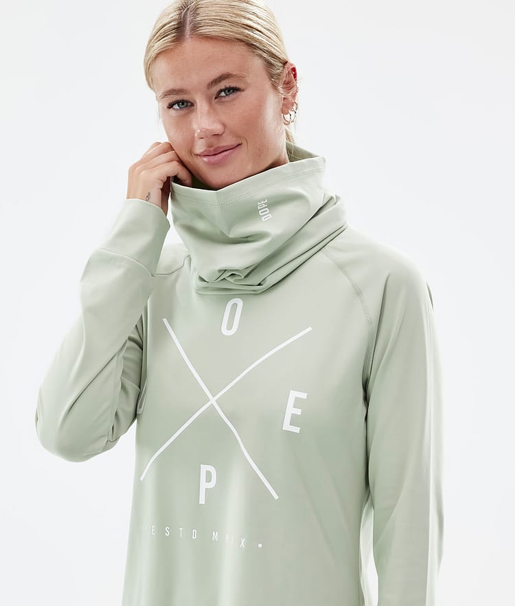 Snuggle W 2022 Basislaag Top Dames 2X-Up Soft Green