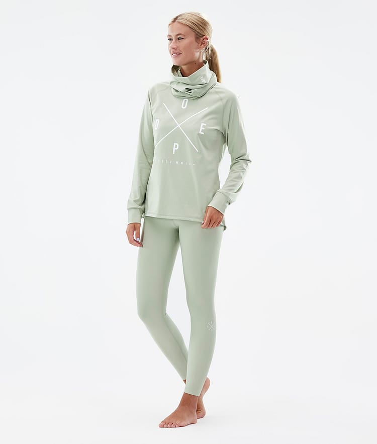 Snuggle W 2022 Basislaag Top Dames 2X-Up Soft Green