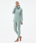 Snuggle W 2022 Pantaloni Termici Donna 2X-Up Faded Green, Immagine 3 di 7