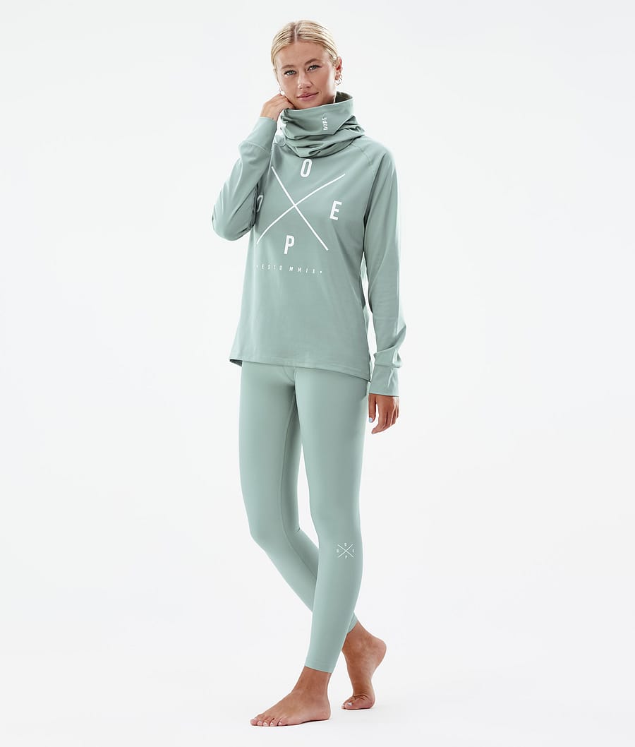 Snuggle W 2022 Base Layer Pant Women 2X-Up Faded Green