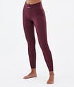 Snuggle W 2022 Baselayer tights Dame 2X-Up Burgundy