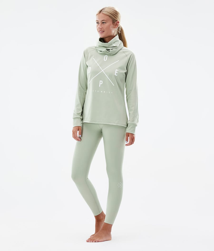 Snuggle W 2022 Basislaag Broek Dames 2X-Up Soft Green