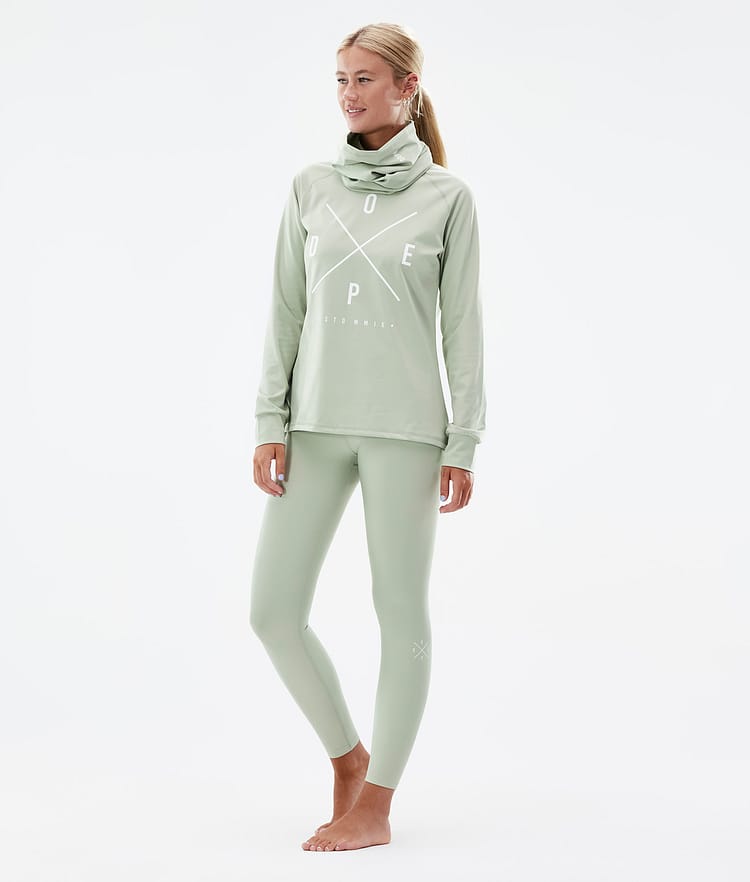 Snuggle W 2022 Basislaag Broek Dames 2X-Up Soft Green