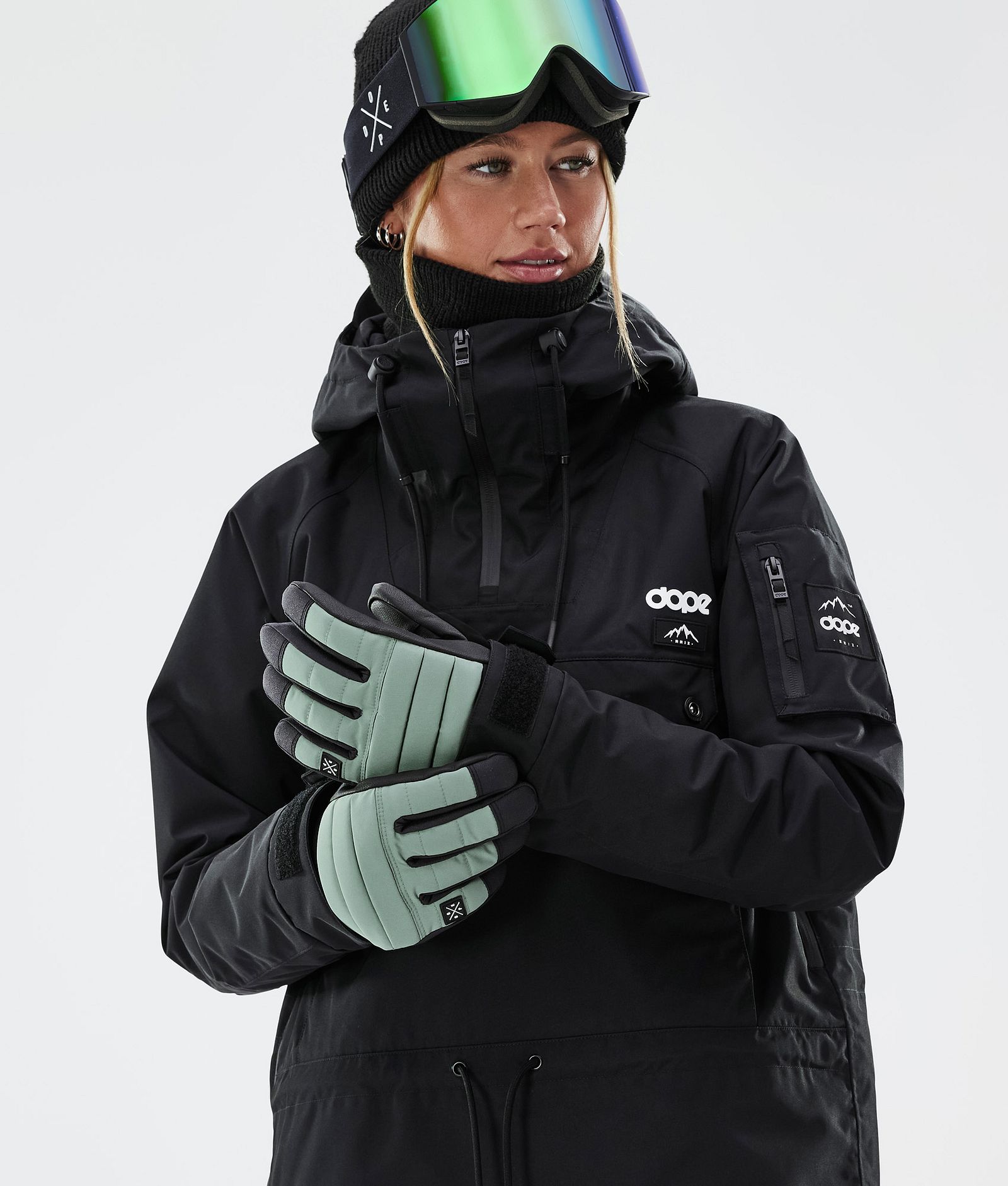 Ace 2022 Gants de Ski Faded Green, Image 4 sur 5