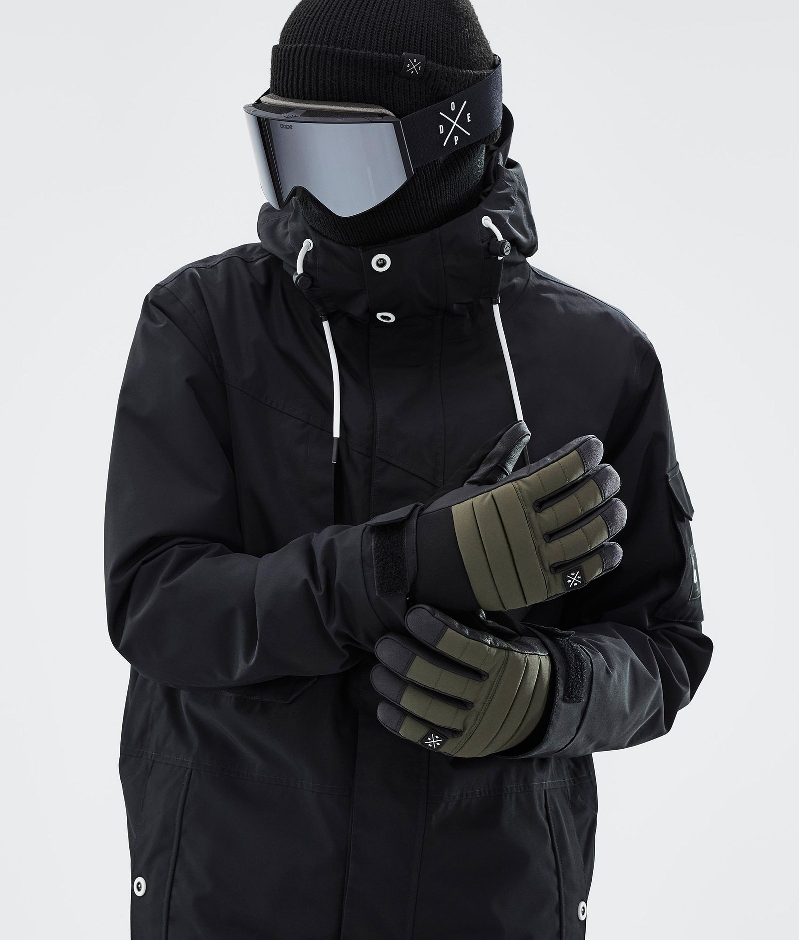 Ace 2022 Ski Gloves Olive Green, Image 4 of 5