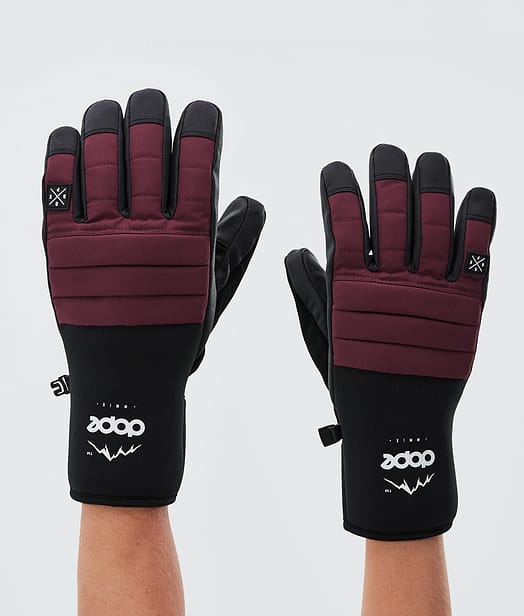 Ace 2022 Ski Gloves Burgundy