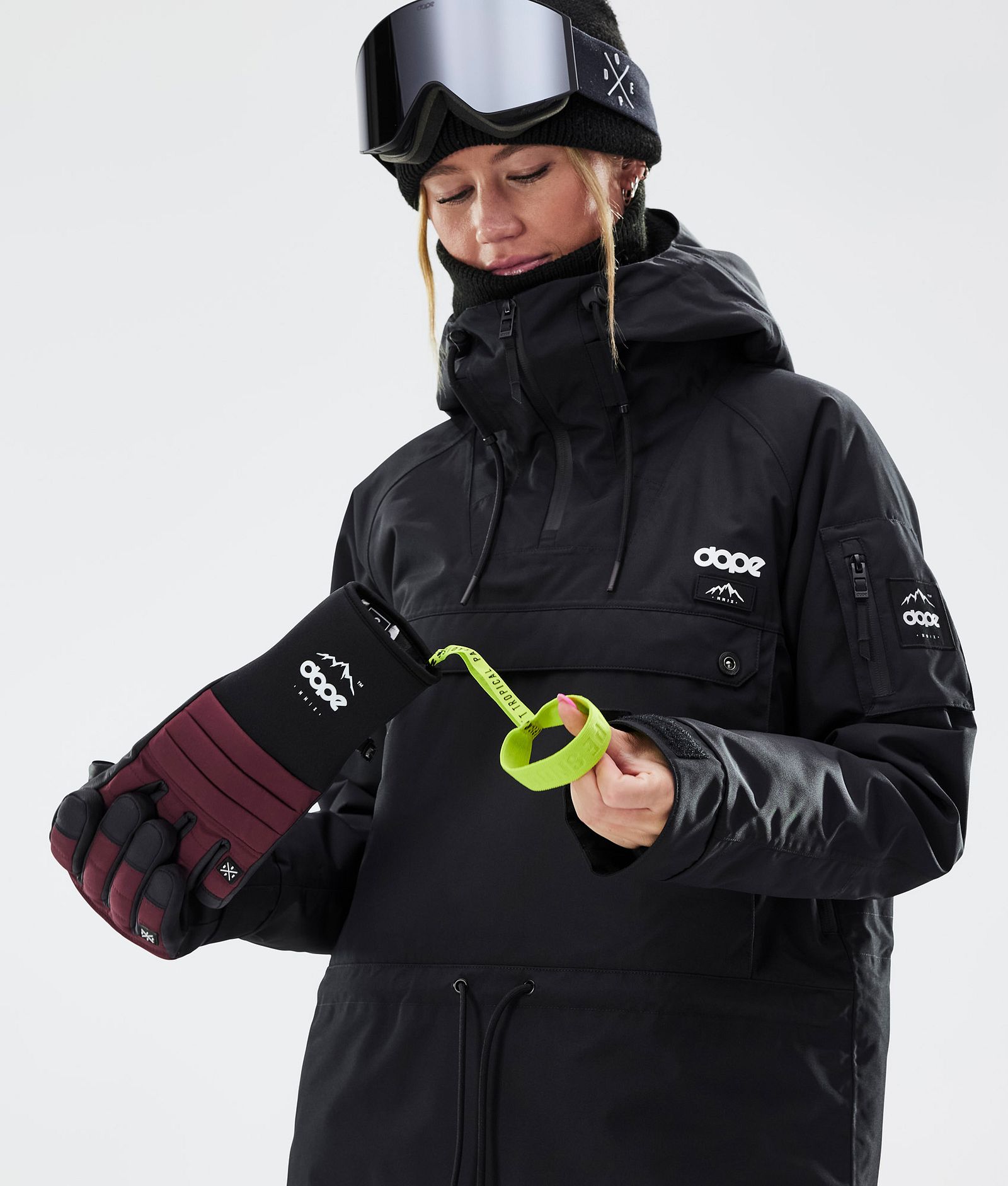 Ace 2022 Gants de Ski Burgundy, Image 4 sur 5