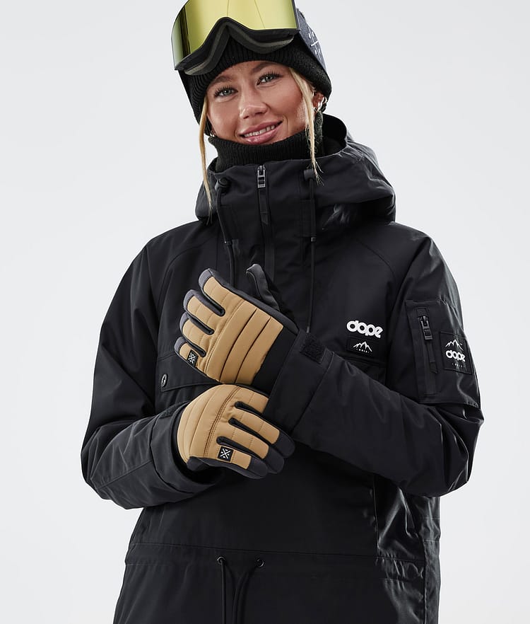 Ace 2022 Ski Gloves Gold, Image 4 of 5