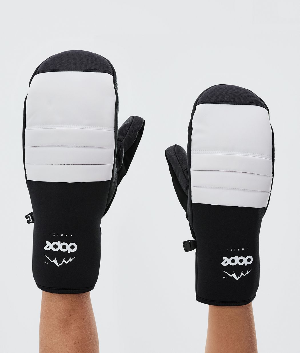 Ace Snow Mittens White