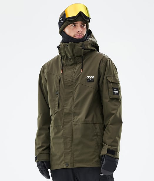 Adept Snowboard jas Heren Olive Green