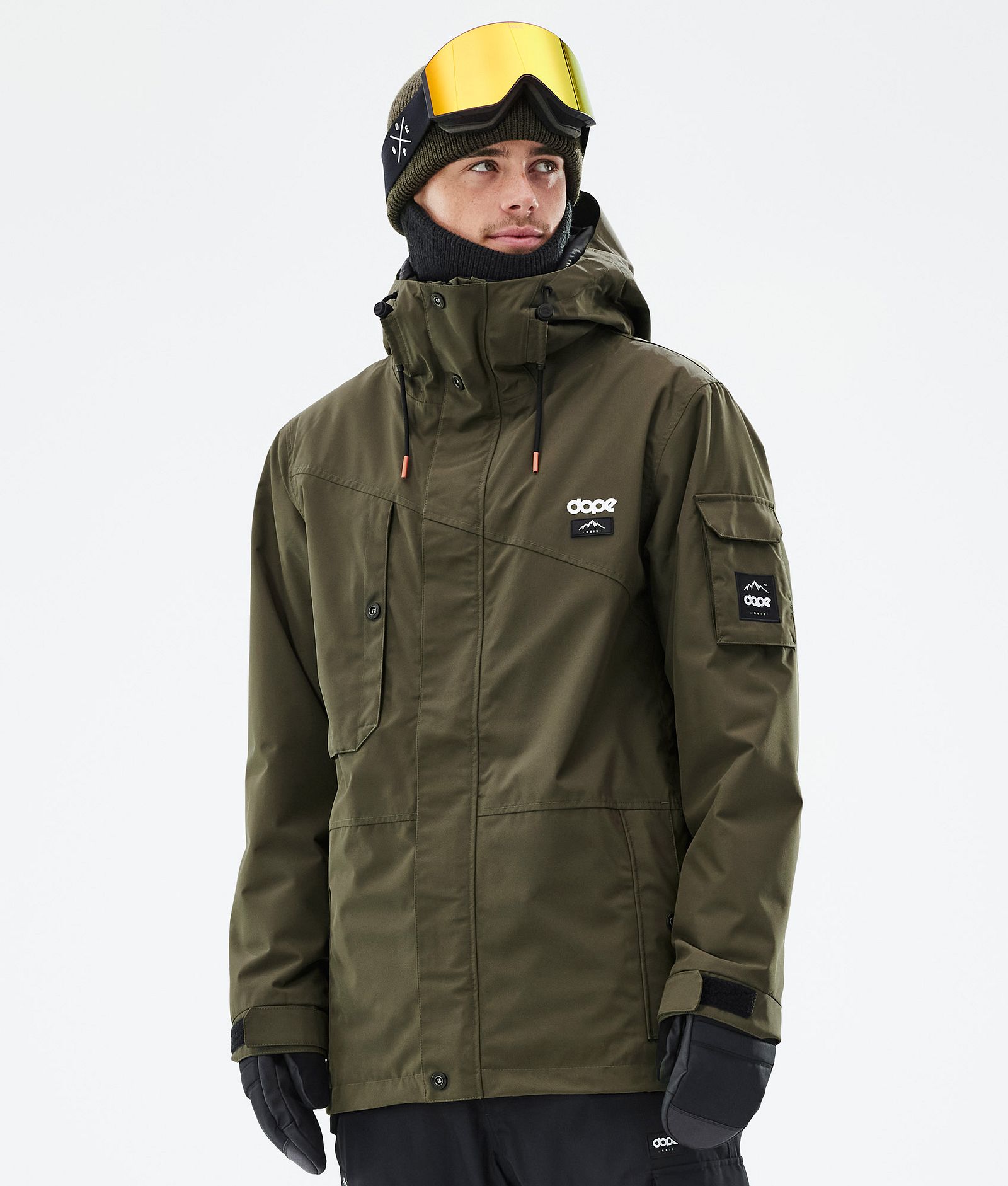 Adept Snowboardjacka Herr Olive Green, Bild 1 av 9