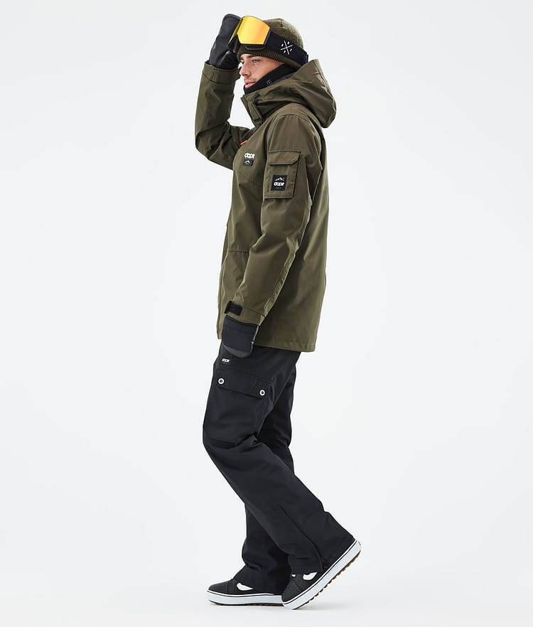 Adept Snowboardjacka Herr Olive Green, Bild 3 av 9
