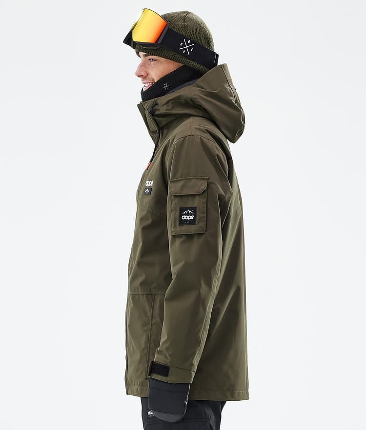 Adept Snowboard Jacket Men Olive Green Renewed, Image 6 of 9