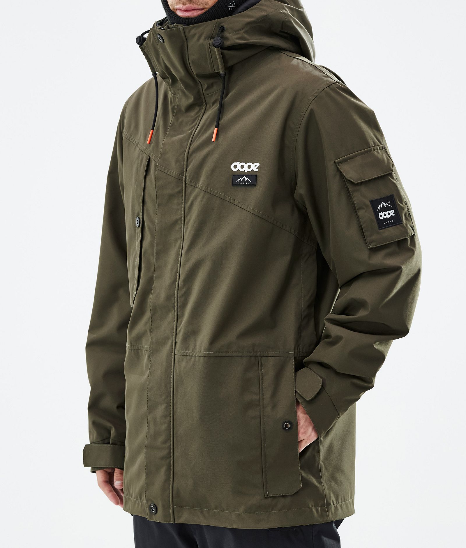 Adept Snowboardjacka Herr Olive Green, Bild 7 av 9