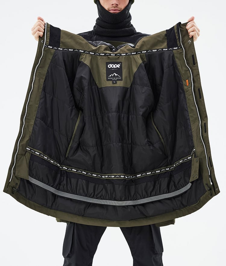 Adept Snowboardjacka Herr Olive Green, Bild 9 av 9