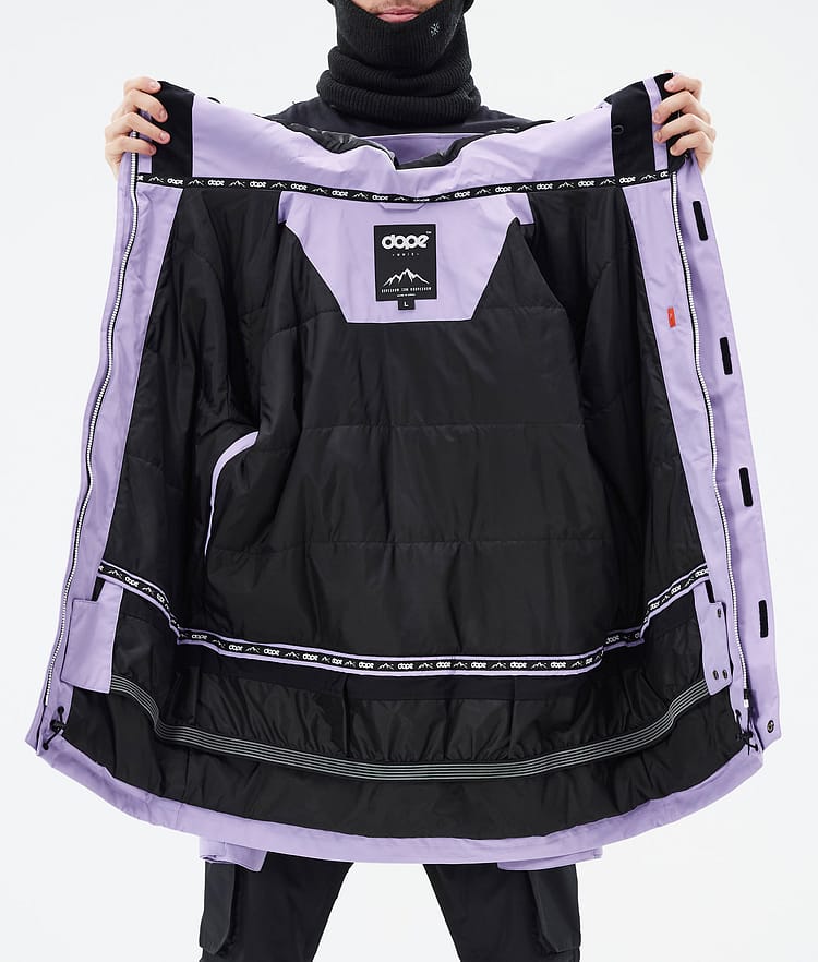 Adept Veste Snowboard Homme Faded Violet, Image 10 sur 9