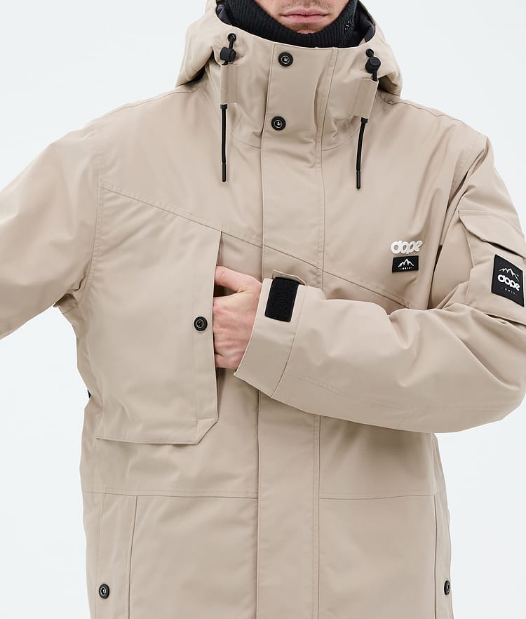 Adept Snowboard Jacket Men Sand, Image 9 of 10