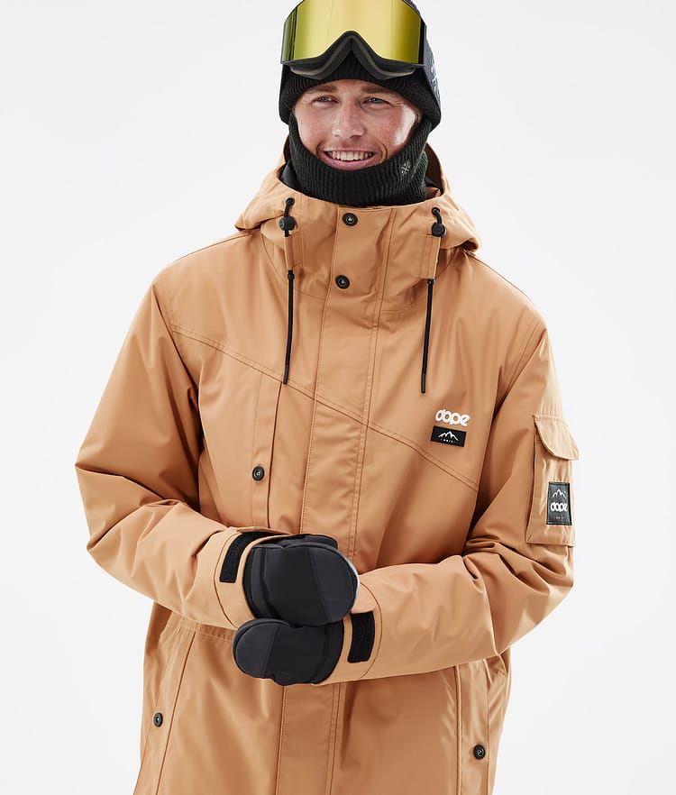 Adept Veste de Ski Homme Khaki Yellow