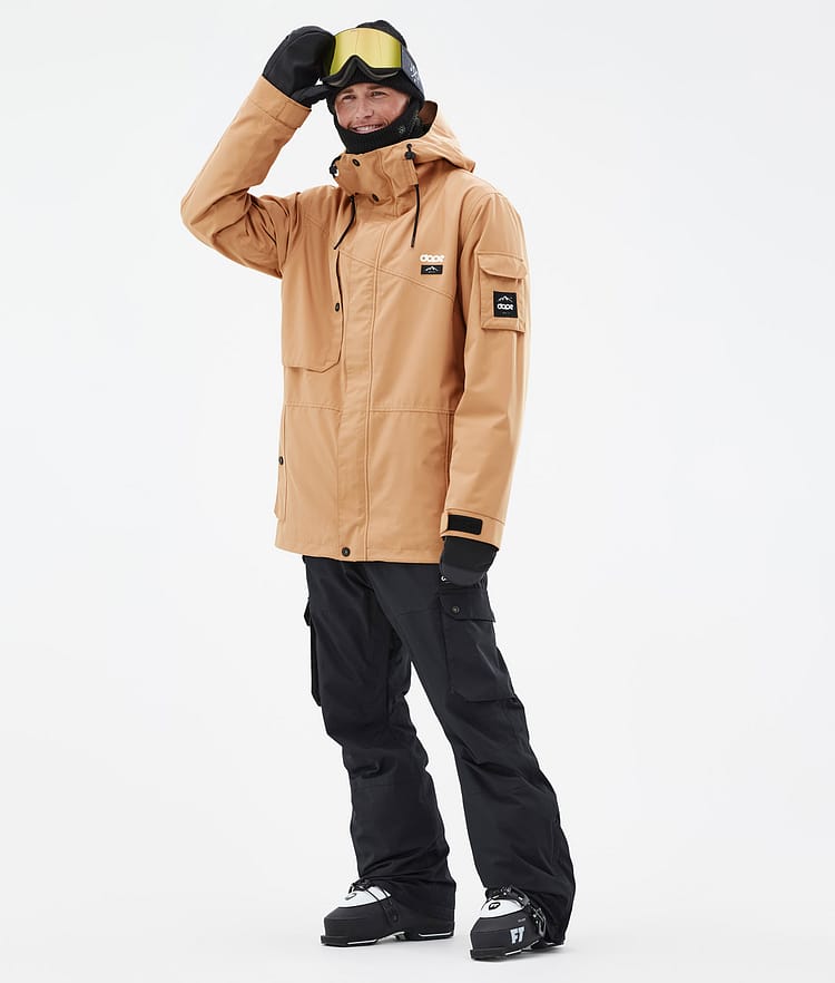 Adept Veste de Ski Homme Khaki Yellow