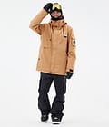 Adept Snowboard Jacket Men Khaki Yellow