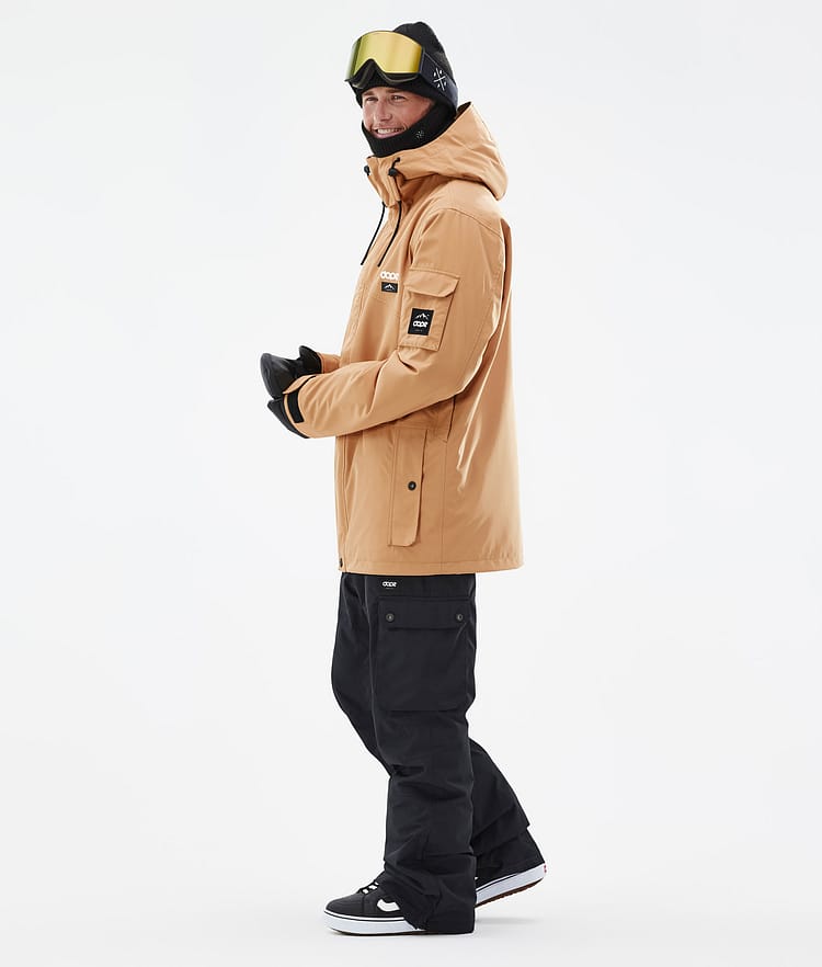 Adept Kurtka Snowboardowa Mężczyźni Khaki Yellow