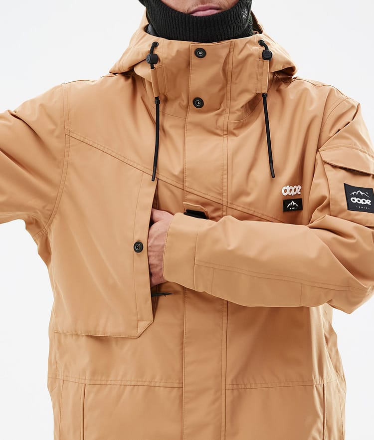 Adept Kurtka Snowboardowa Mężczyźni Khaki Yellow