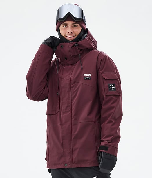 Adept Snowboardjacke Herren Don Burgundy