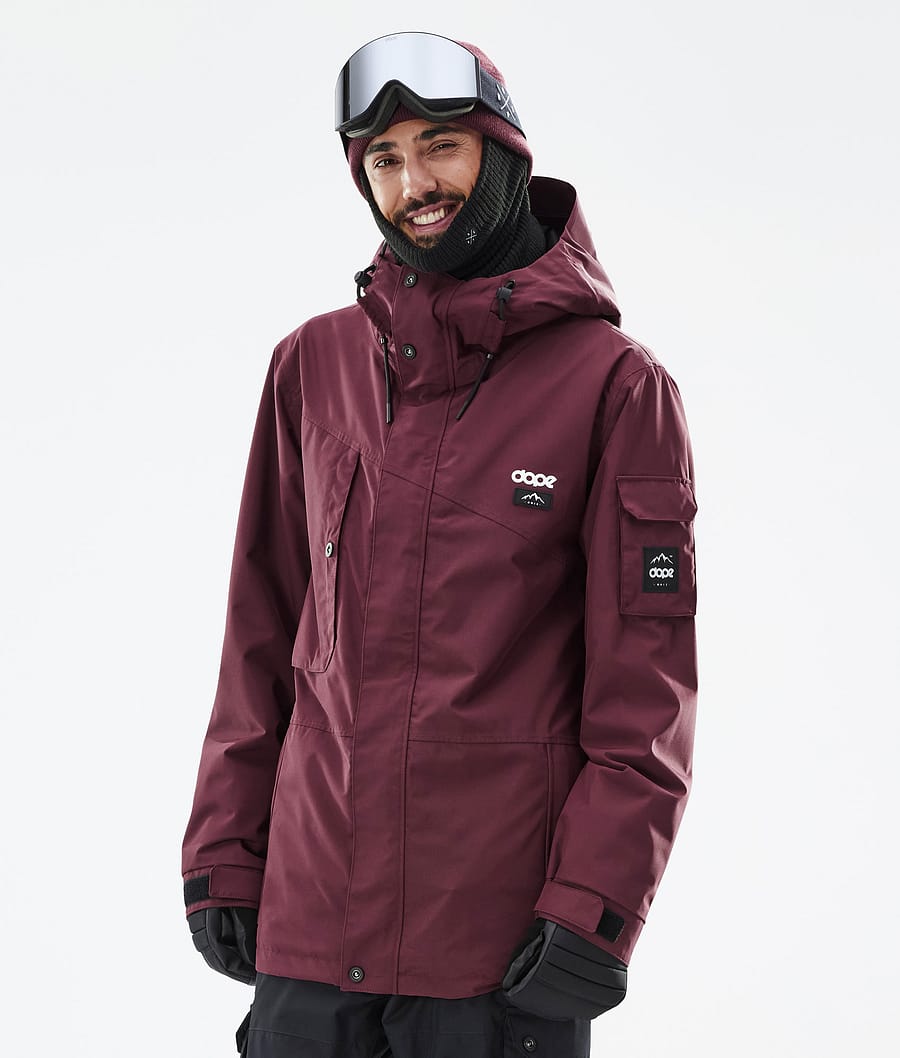 Adept Snowboard Jacket Men Don Burgundy