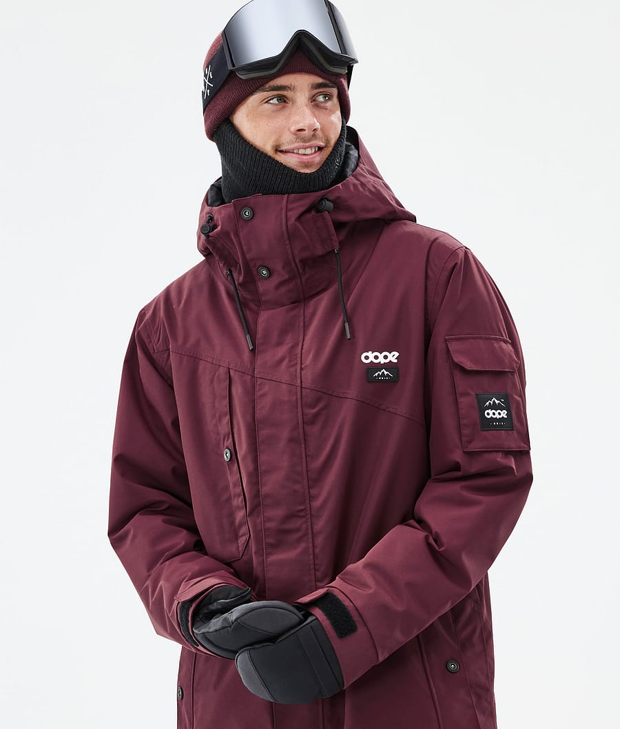Adept Snowboard Jacket Men Don Burgundy
