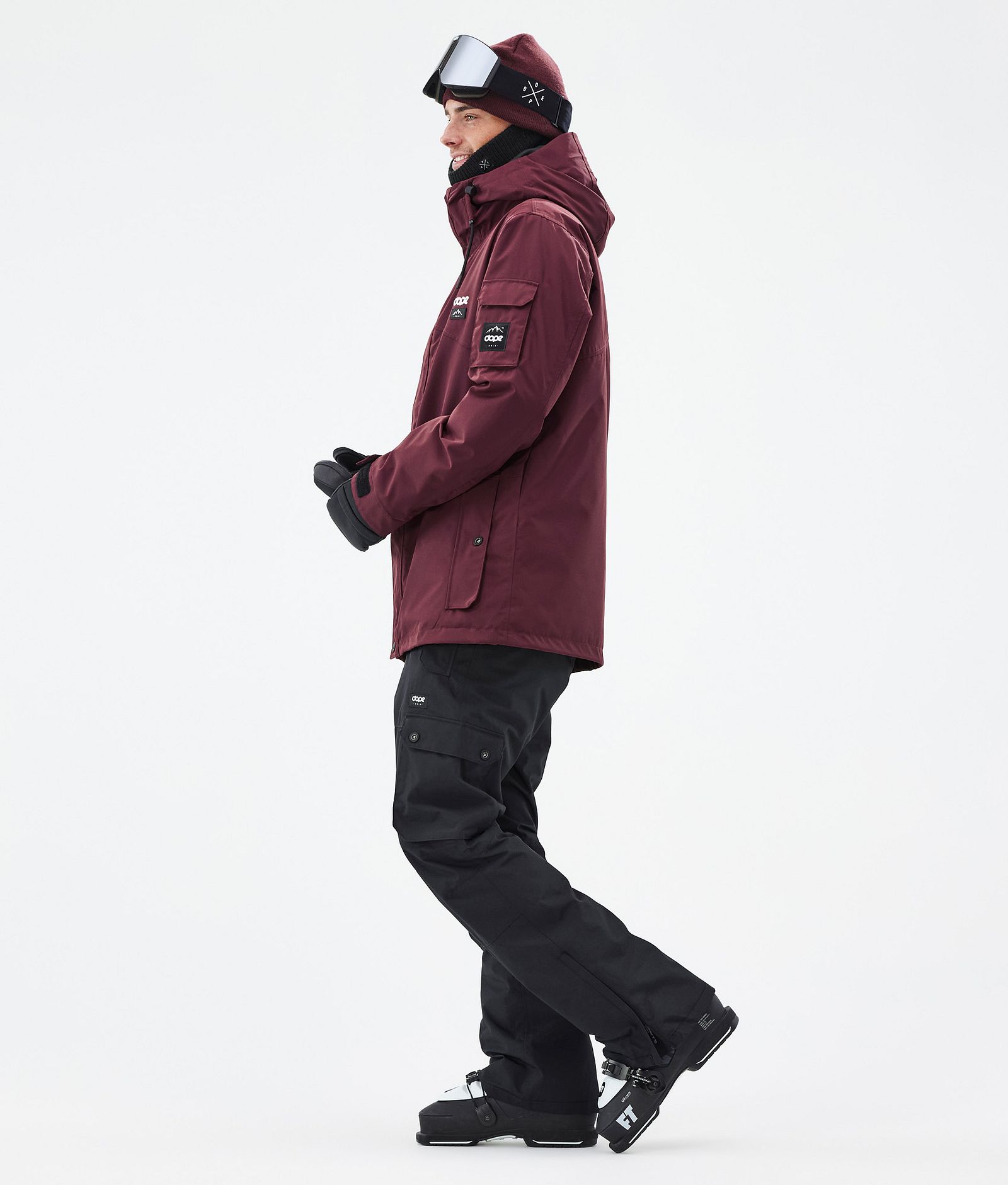 Adept Veste de Ski Homme Don Burgundy, Image 3 sur 9