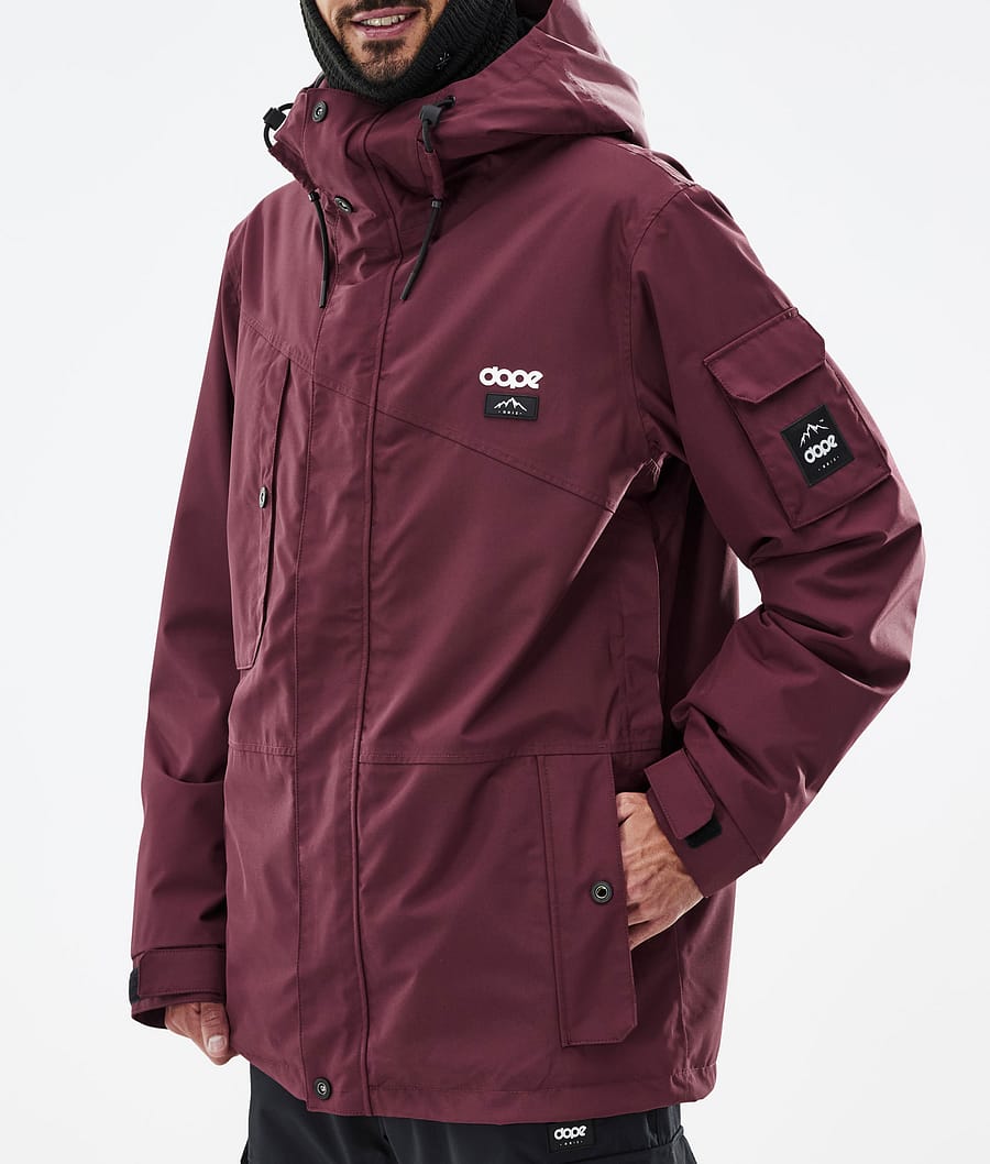 Dope Adept Men's Snowboard Jacket Don Burgundy Dopesnow UK