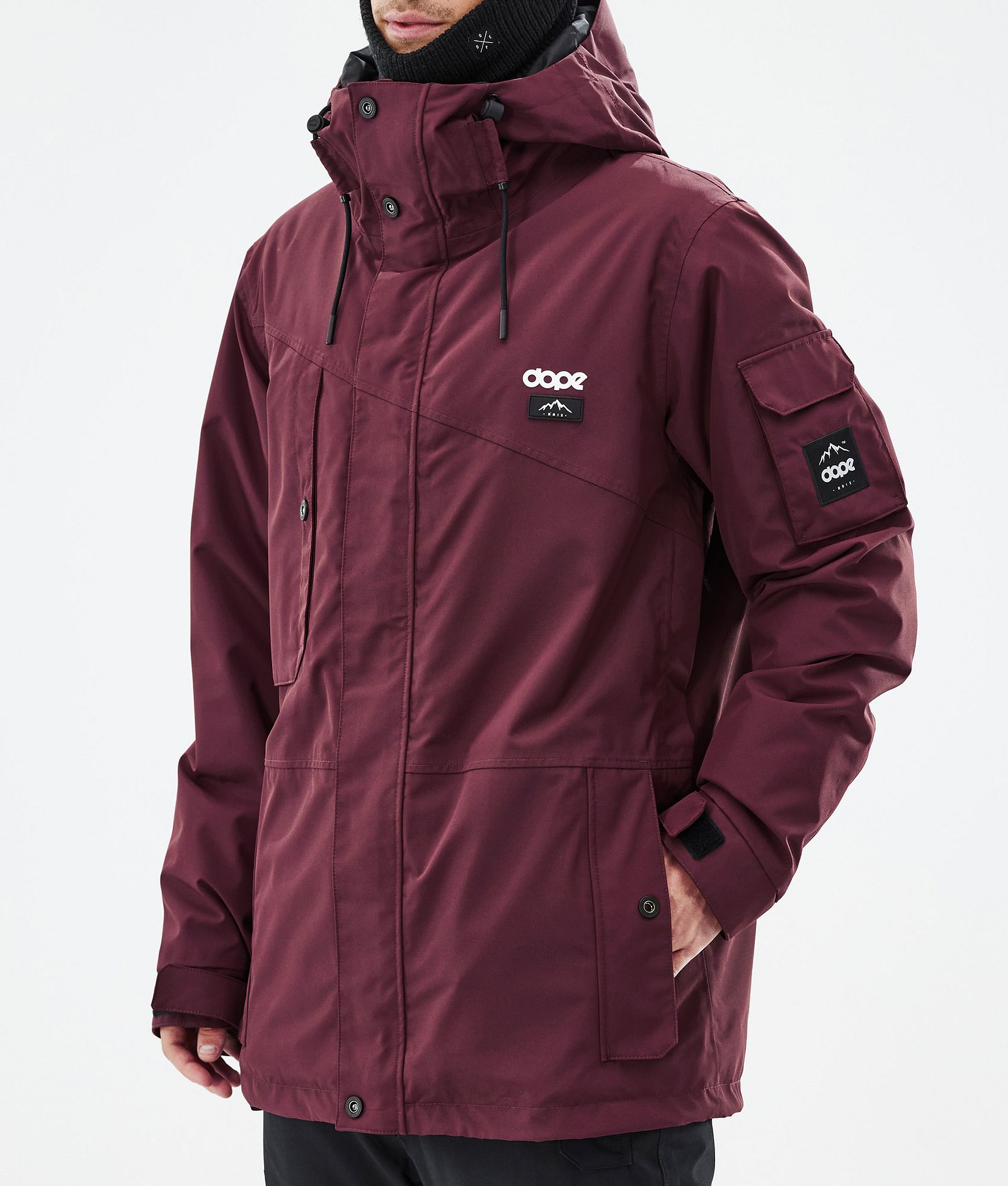 Adept Veste de Ski Homme Don Burgundy, Image 7 sur 9