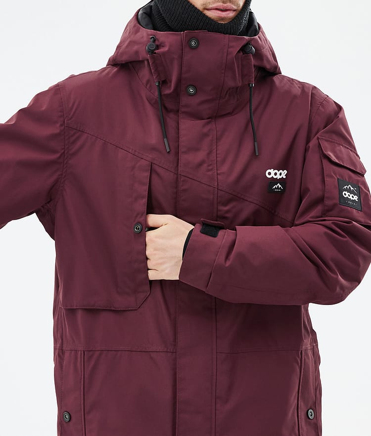 Adept Veste Snowboard Homme Don Burgundy