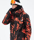 Adept Ski Jacket Men Paint Orange