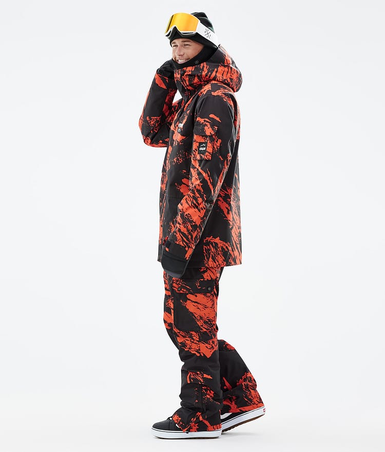 Adept Veste Snowboard Homme Paint Orange