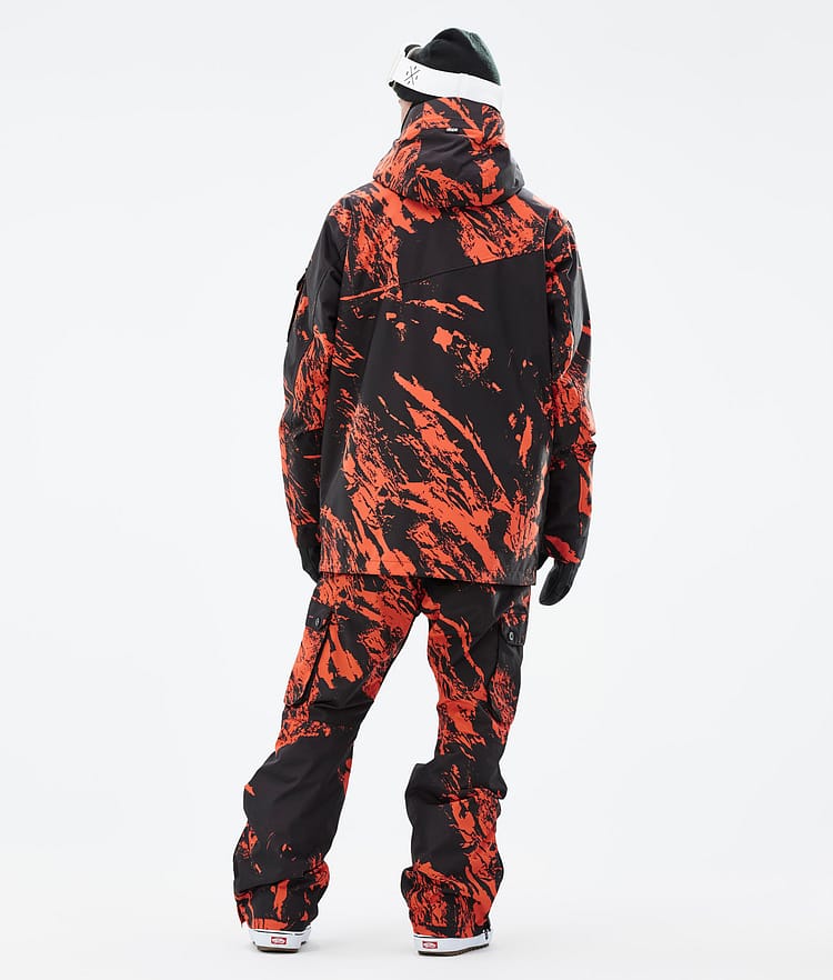 Adept Snowboardjacka Herr Paint Orange