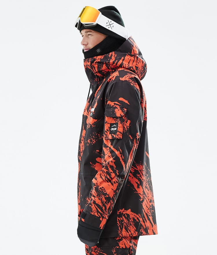 Adept Snowboardjacke Herren Paint Orange