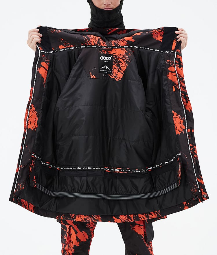 Adept Snowboard Jacket Men Paint Orange, Image 10 of 10