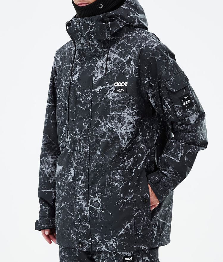 Adept Kurtka Snowboardowa Mężczyźni Rock Black Renewed