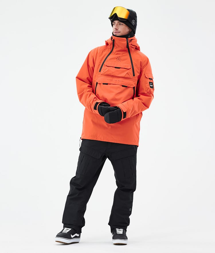 Akin Snowboard Jacket Men Orange, Image 3 of 8
