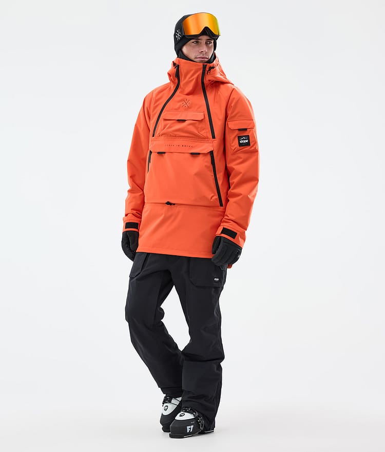 Akin Ski Jacket Men Orange, Image 3 of 10