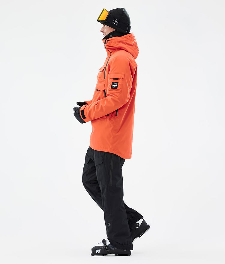 Akin Ski Jacket Men Orange, Image 4 of 8