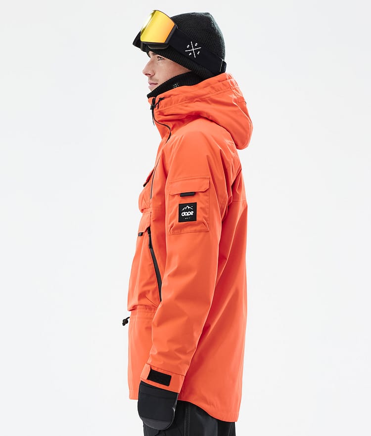 Akin Snowboard Jacket Men Orange, Image 6 of 8