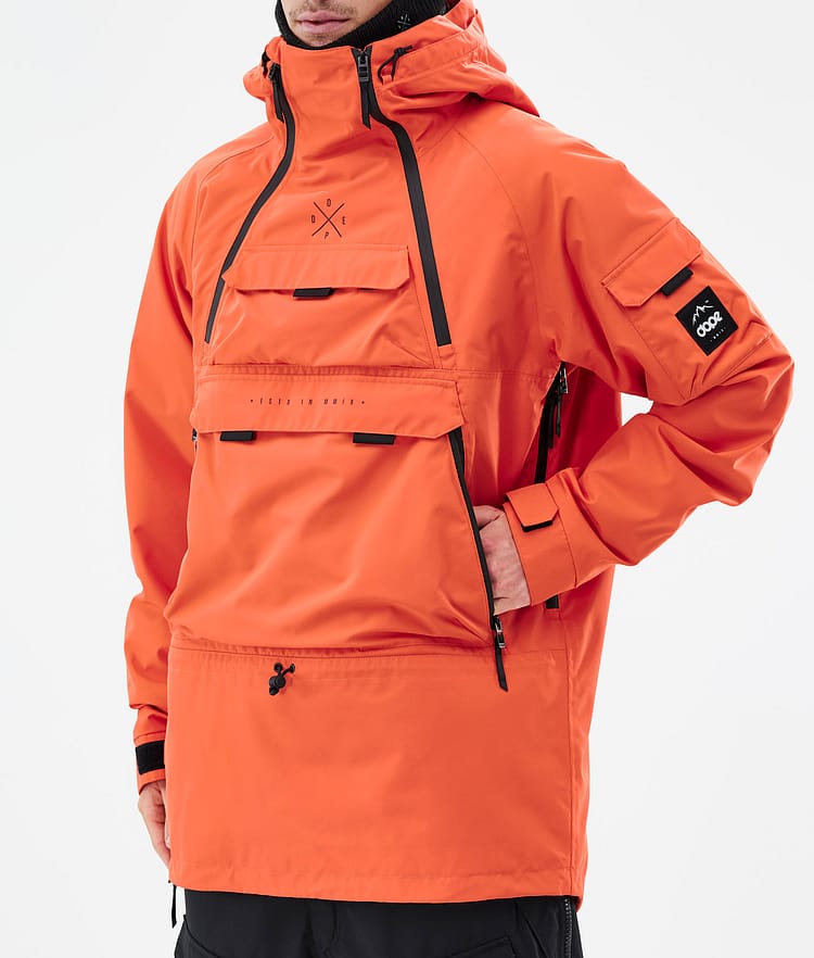 Akin Ski Jacket Men Orange, Image 8 of 8