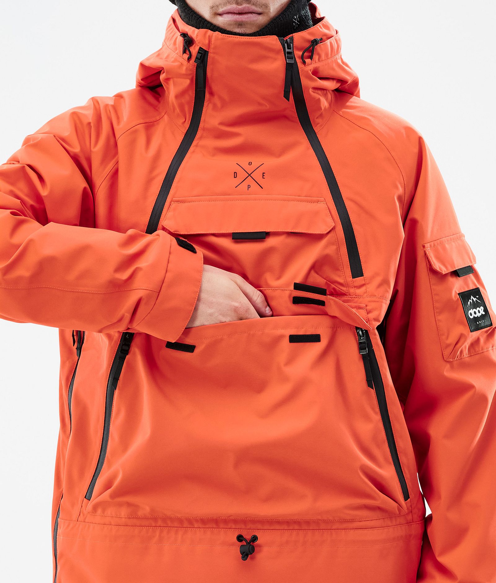 Akin Snowboard Jacket Men Orange, Image 8 of 8