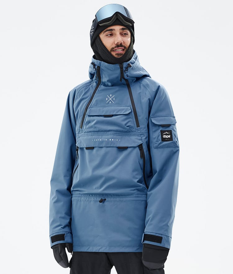 Akin Ski Jacket Men Blue Steel