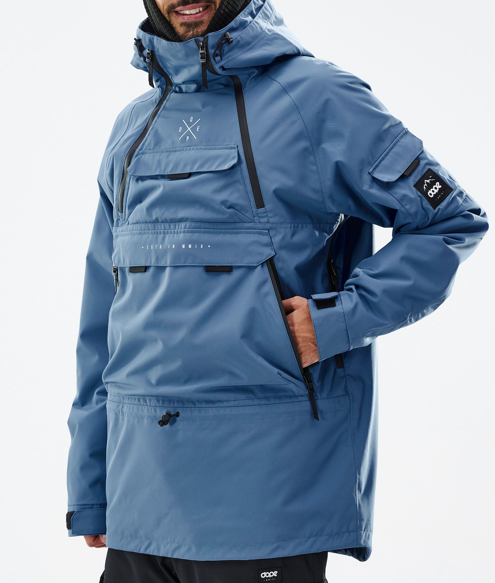 Akin Snowboard Jacket Men Blue Steel