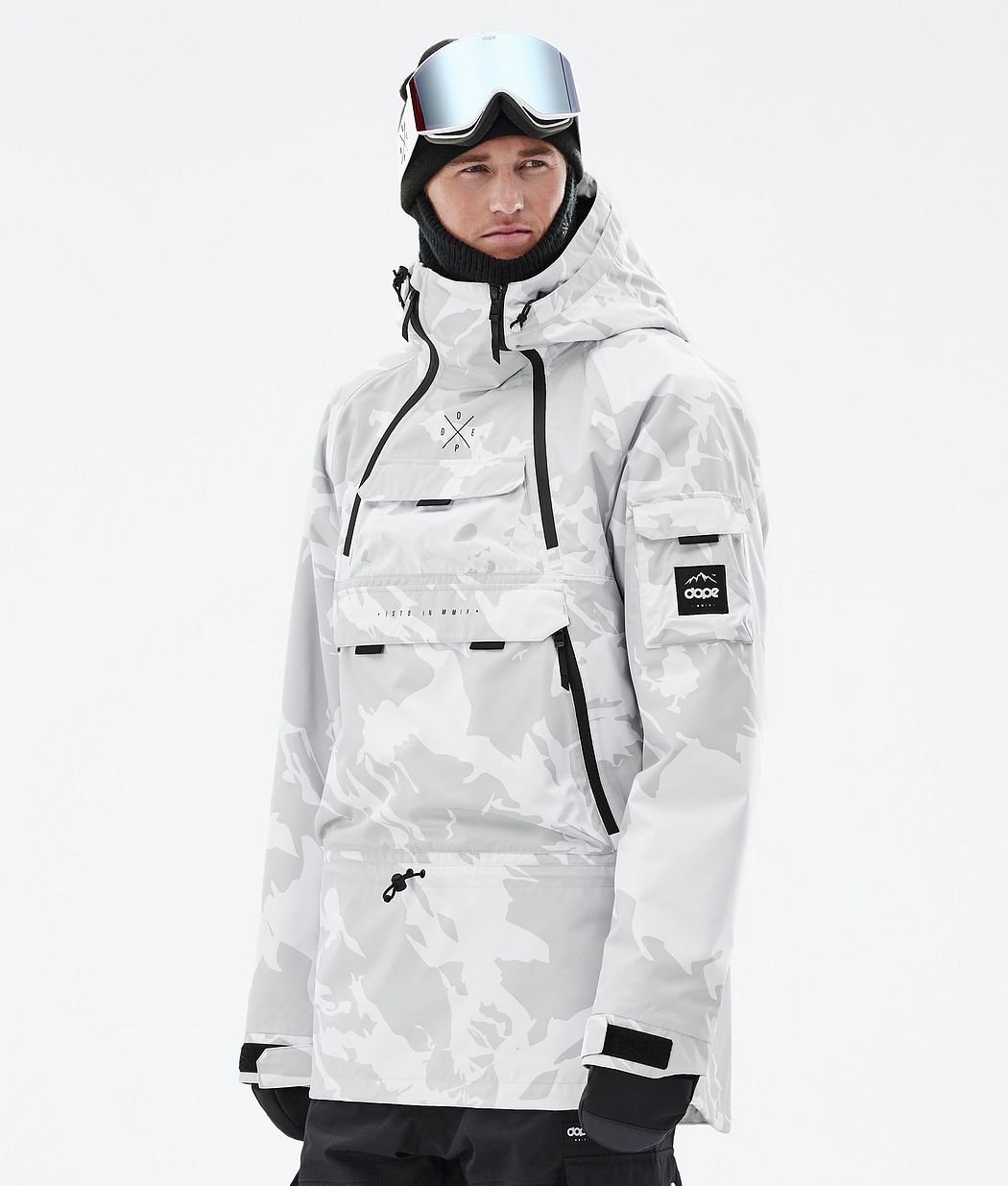Akin Snowboard Jacket Men Grey Camo