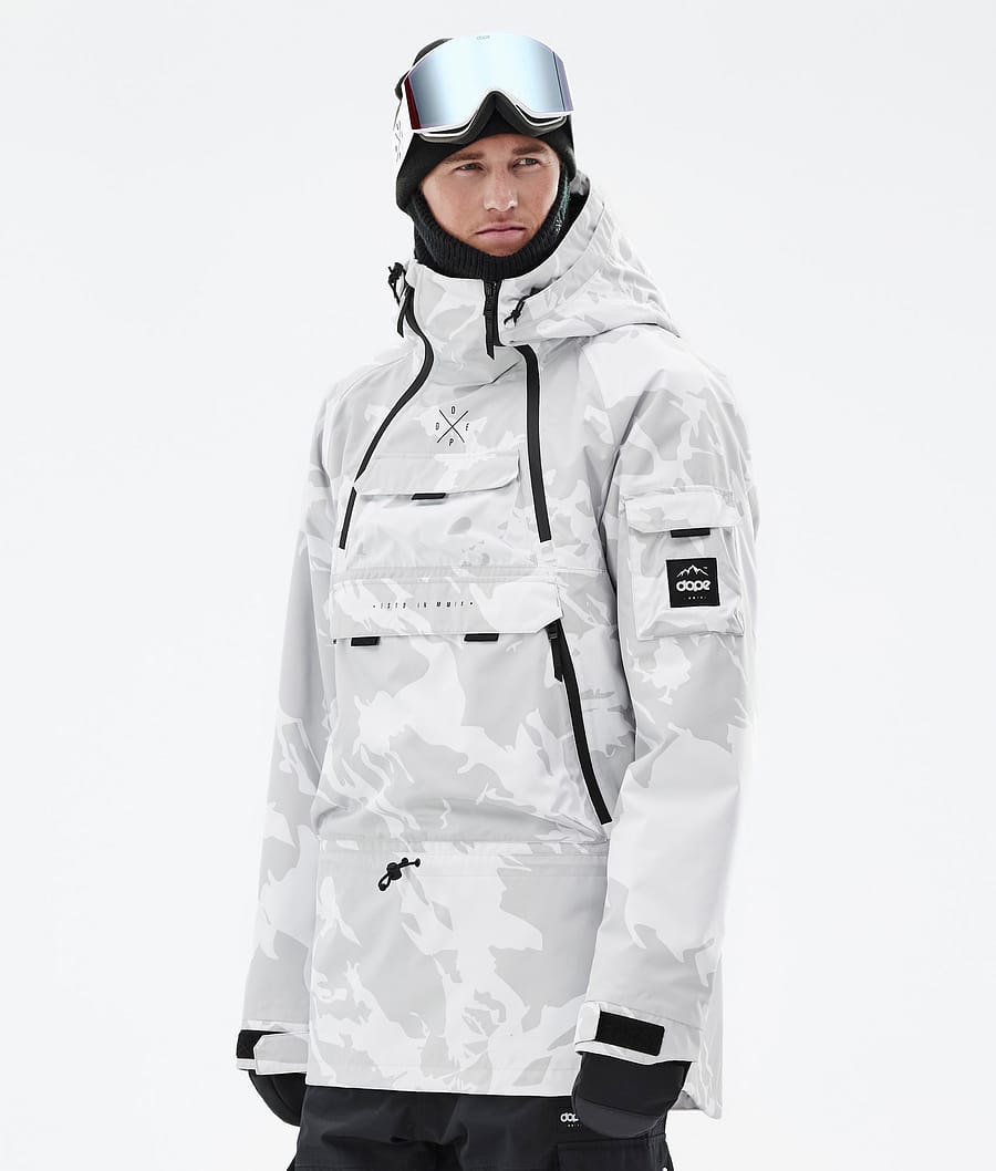 Dope Akin Men's Snowboard Jacket Grey Camo