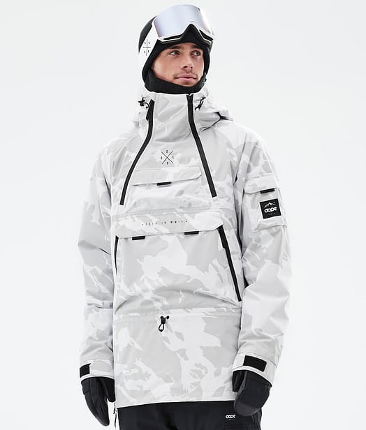 Akin Snowboard Jacket Men Grey Camo